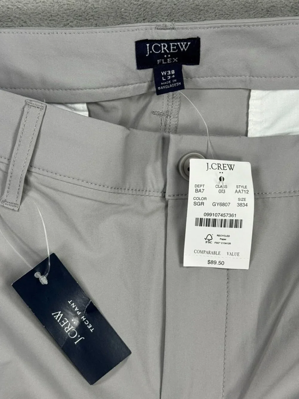 J. Crew moisture wicking